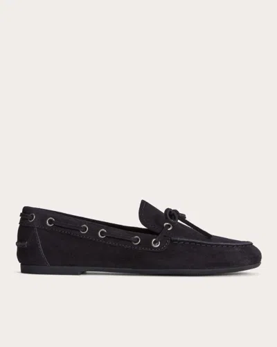Everlane Boat Shoe In Dark Navy In Blue