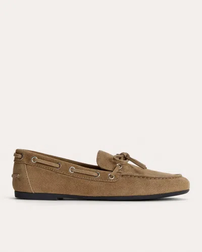 Everlane Boat Shoe In Farro In Brown