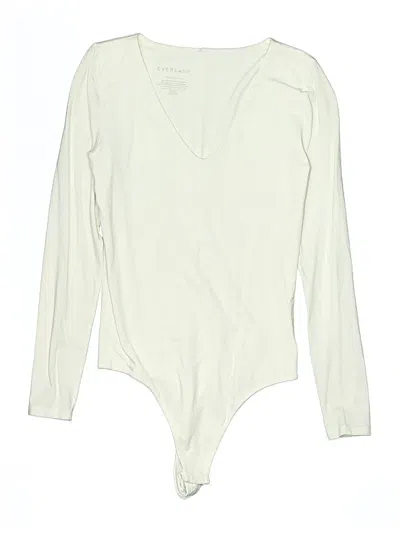 Pre-owned Everlane Bodysuit In Ivory
