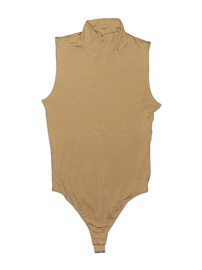 Pre-owned Everlane Bodysuit In Tan