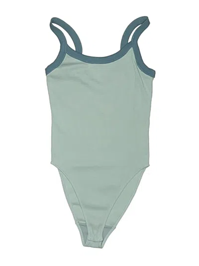 Pre-owned Everlane Bodysuit In Teal