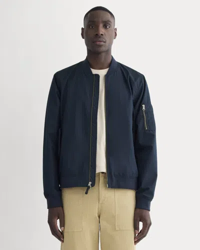 Everlane Bomber Jacket In Deep Navy In Blue