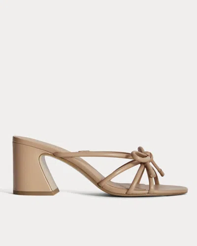 Everlane Bow Heel In Blush Tan In Brown