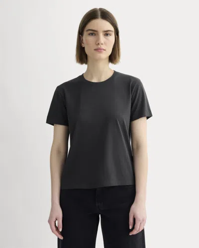 Everlane Box-cut Tshirt In Black