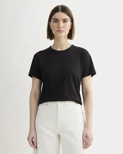 Everlane Box-cut Tshirt In Black