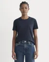 Everlane Box-cut Tshirt In Blue
