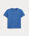 Everlane Box-cut Tshirt In Blue