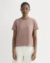 Everlane Box-cut Tshirt In Brown