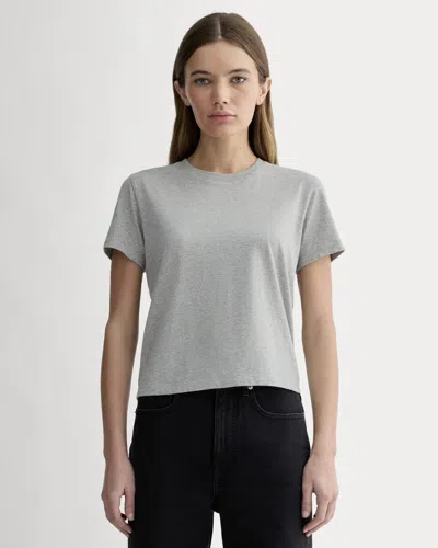 Everlane Box-cut Tshirt In Gray