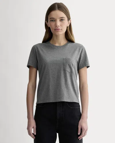 Everlane Box-cut Tshirt In Gray