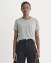 Everlane Box-cut Tshirt In Gray