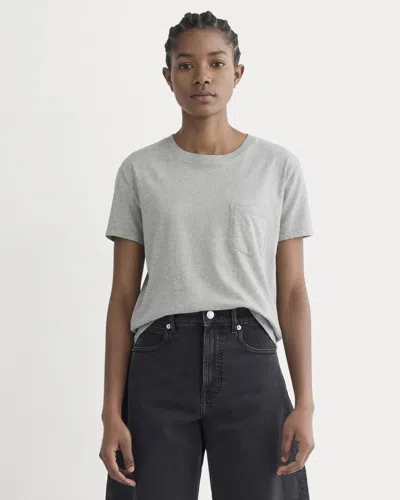Everlane Box-cut Tshirt In Gray