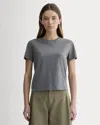 Everlane Box-cut Tshirt In Gray