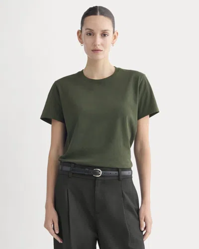 Everlane Box-cut Tshirt In Green