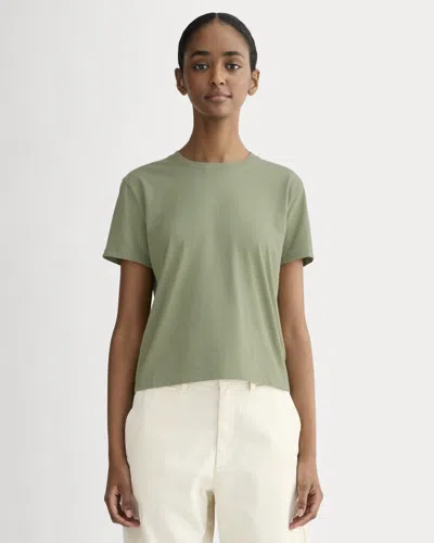 Everlane Box-cut Tshirt In Green