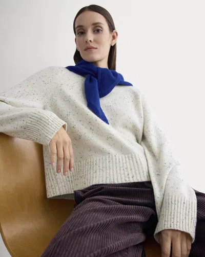 Everlane Boxy Crew Neck Sweater In Leslie Donegal In Multi