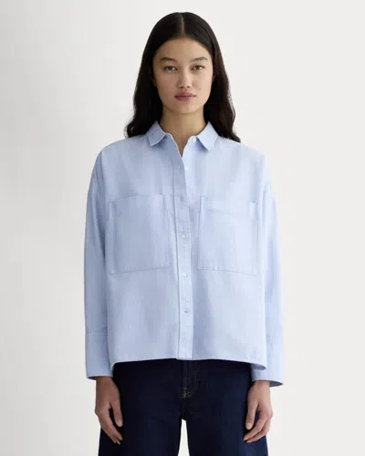 Everlane Boxy Oxford Shirt In Light Blue