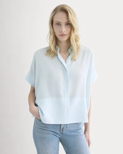 Everlane Boxy Shirt In Blue