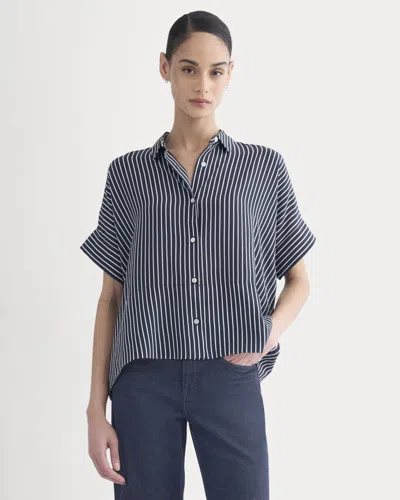 Everlane Boxy Shirt In Blue
