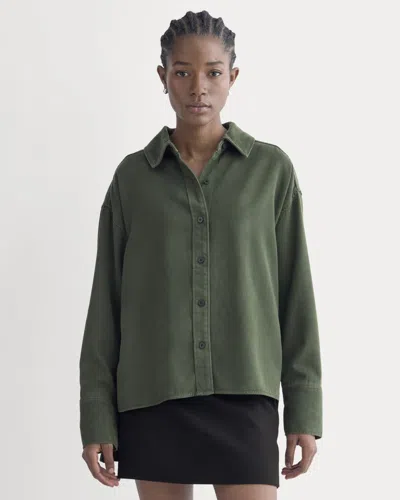 Everlane Boxy Shirt In Blue