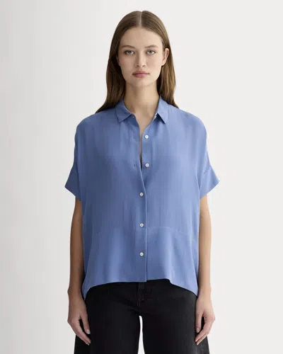Everlane Boxy Shirt In Blue