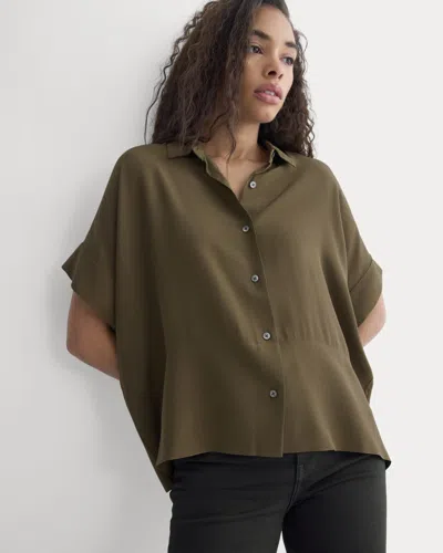 Everlane Boxy Shirt In Green