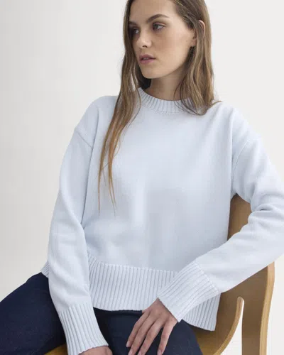 Everlane Boxy Sweater In Blue