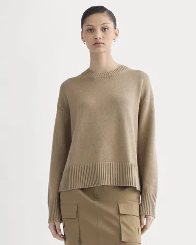 Everlane Boxy Sweater In Brown