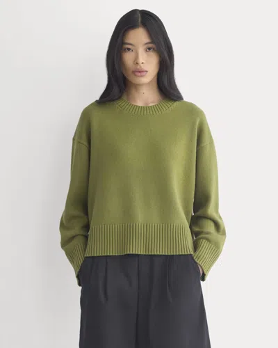 Everlane Boxy Sweater In Green