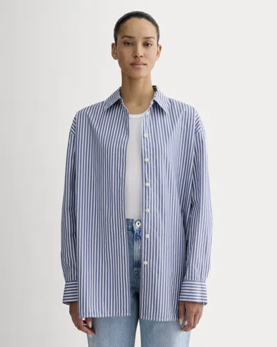 Everlane Boyfriend Shirt In Blue