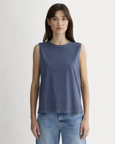 Everlane Boyfriend Tank Top In Blue