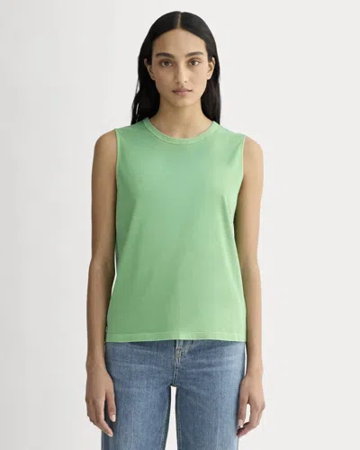 Everlane Boyfriend Tank Top In Green