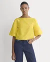 Everlane Bubble-sleeve Top In Passion Fruit In Multi