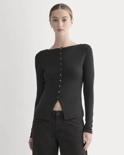 Everlane Button-up Top In Black