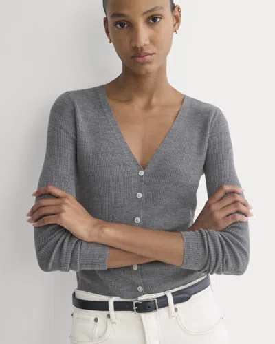 Everlane Cardigan In Gray