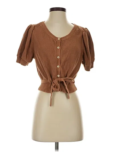 Pre-owned Everlane Cardigan Sweater In Brown