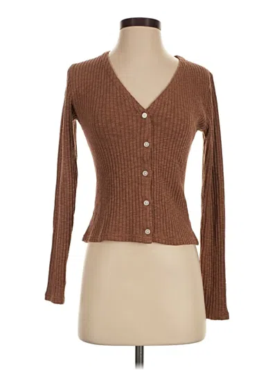 Pre-owned Everlane Cardigan Sweater In Brown