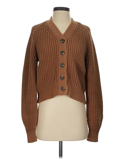 Pre-owned Everlane Cardigan Sweater In Brown
