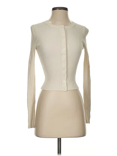 Pre-owned Everlane Cardigan Sweater In Ivory