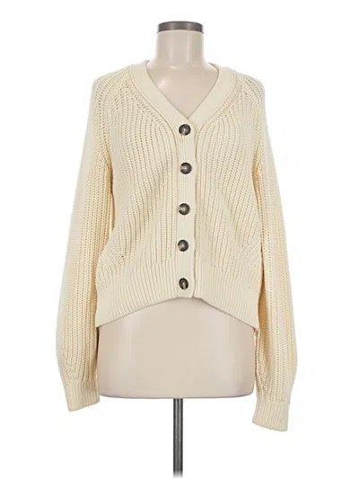 Pre-owned Everlane Cardigan Sweater In Ivory