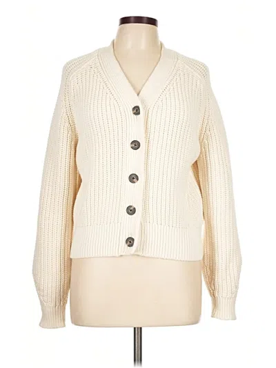 Pre-owned Everlane Cardigan Sweater In Ivory
