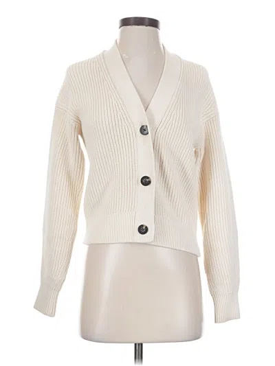 Pre-owned Everlane Cardigan Sweater In Ivory
