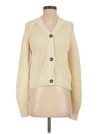 Pre-owned Everlane Cardigan Sweater In Ivory