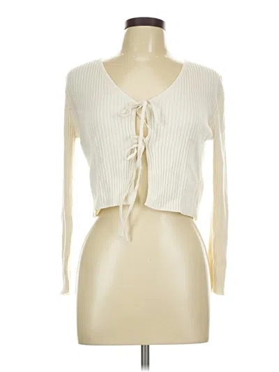 Pre-owned Everlane Cardigan Sweater In Ivory