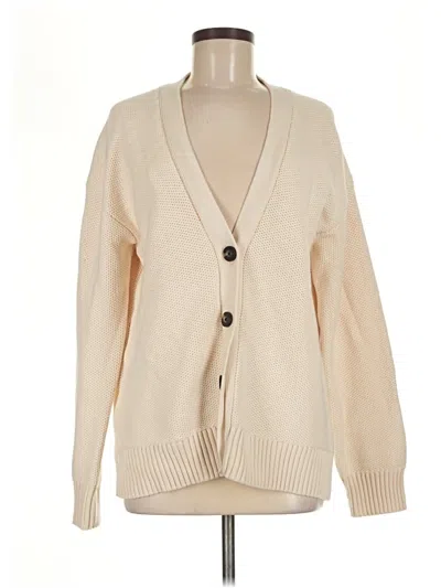 Pre-owned Everlane Cardigan Sweater In Tan