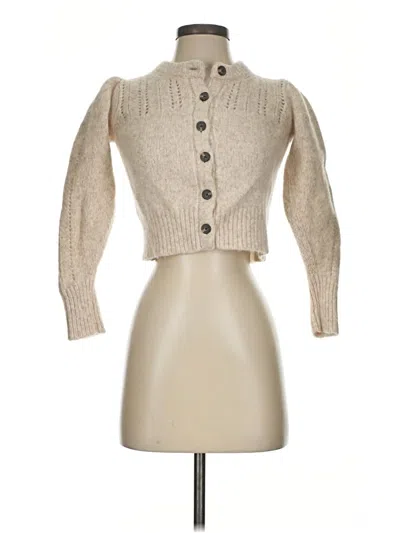 Pre-owned Everlane Cardigan Sweater In Tan