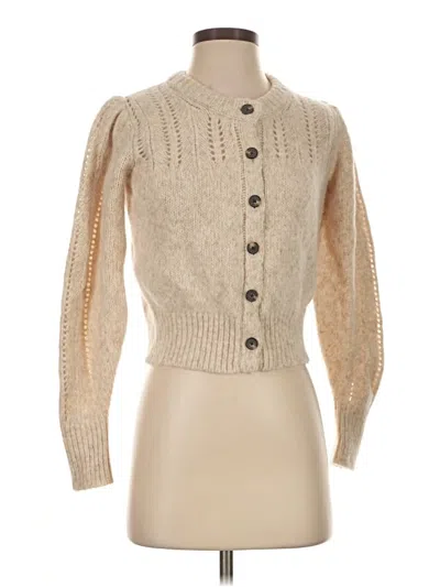 Pre-owned Everlane Cardigan Sweater In Tan