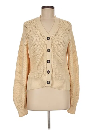 Pre-owned Everlane Cardigan Sweater In Tan
