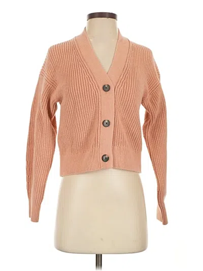 Pre-owned Everlane Cardigan Sweater In Tan