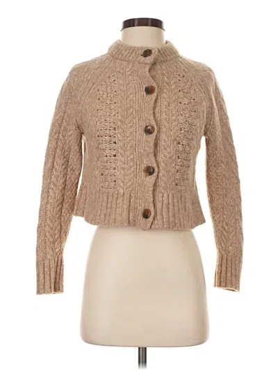 Pre-owned Everlane Cardigan Sweater In Tan